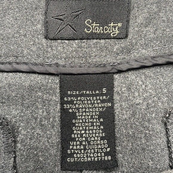 StarCity Gray Pants Dress casual Gray career Size 5 - Picture 5 of 8